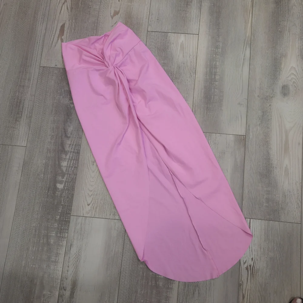 SKIMS Light Pink Swim Coverup Cinched Skirt-HOT ITEM! - Picture 4 of 8